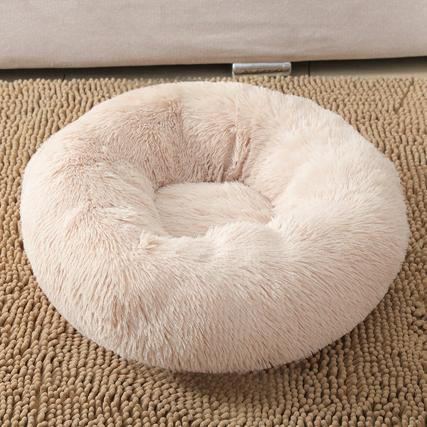 Cama donut antiestrés para perros y gatos