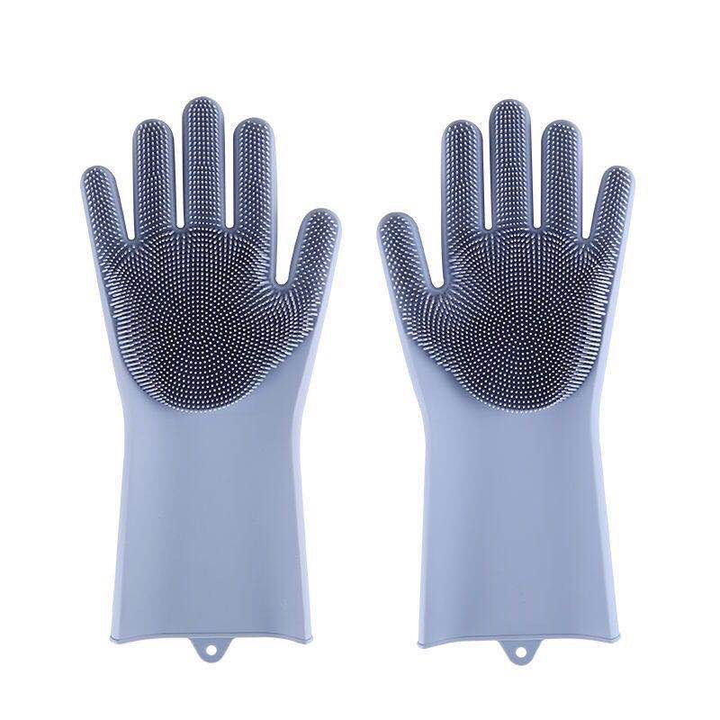 Silicone Pet Bathing Gloves Scrub Brush