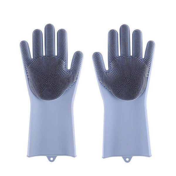 Silicone Pet Bathing Gloves Scrub Brush