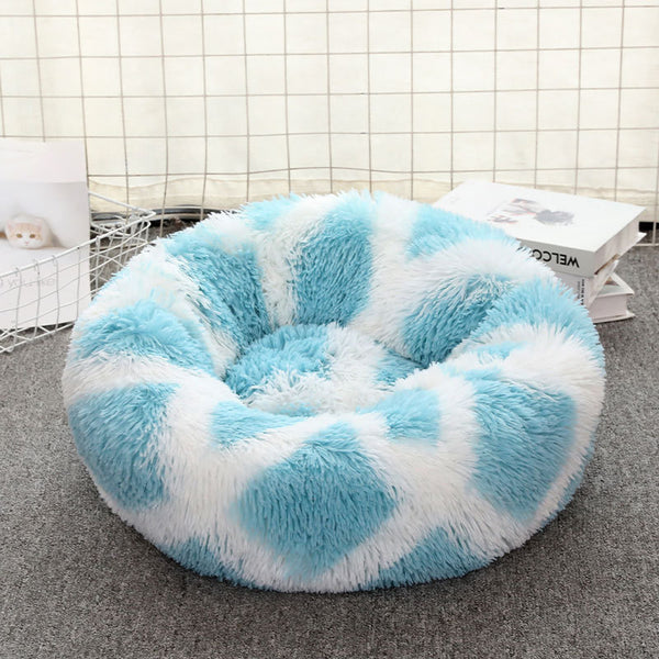 Cama donut antiestrés para perros y gatos