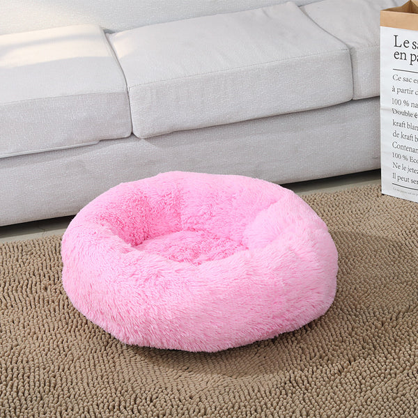 Cama donut antiestrés para perros y gatos