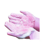 Silicone Pet Bathing Gloves Scrub Brush