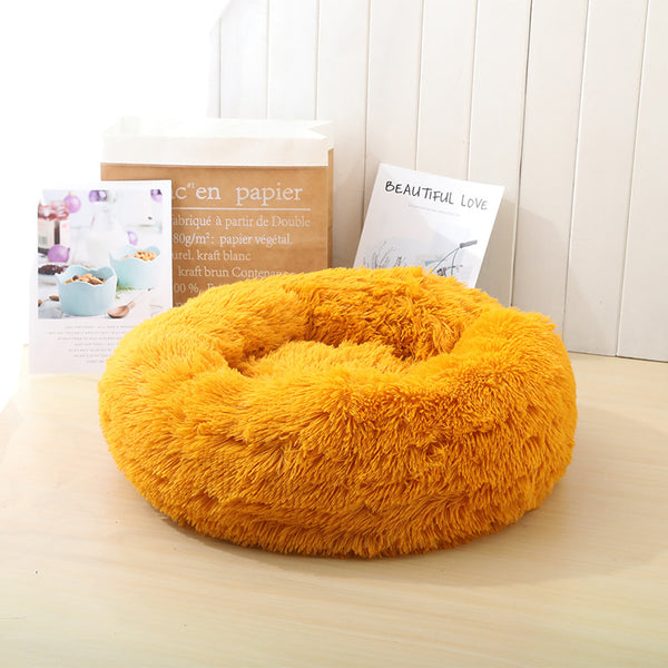 Cama donut antiestrés para perros y gatos