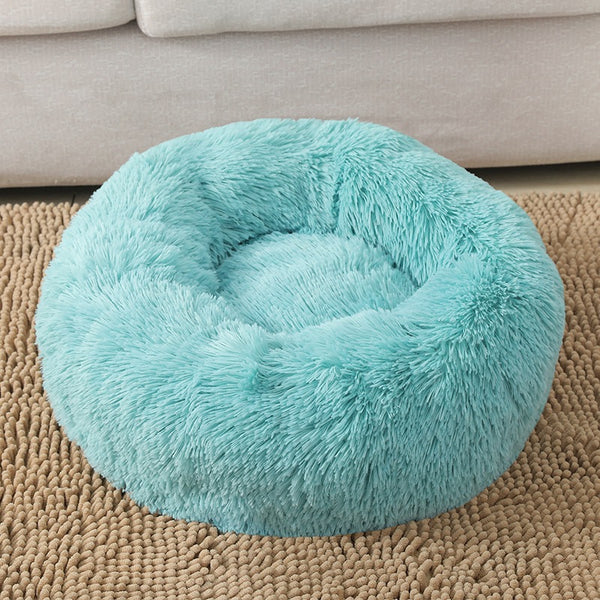 Cama donut antiestrés para perros y gatos