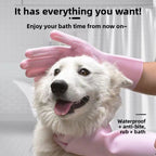 Silicone Pet Bathing Gloves Scrub Brush