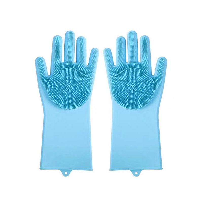 Silicone Pet Bathing Gloves Scrub Brush