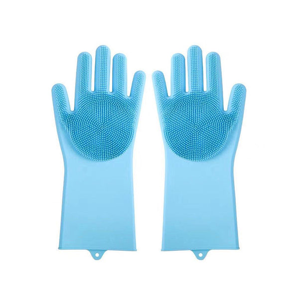Silicone Pet Bathing Gloves Scrub Brush