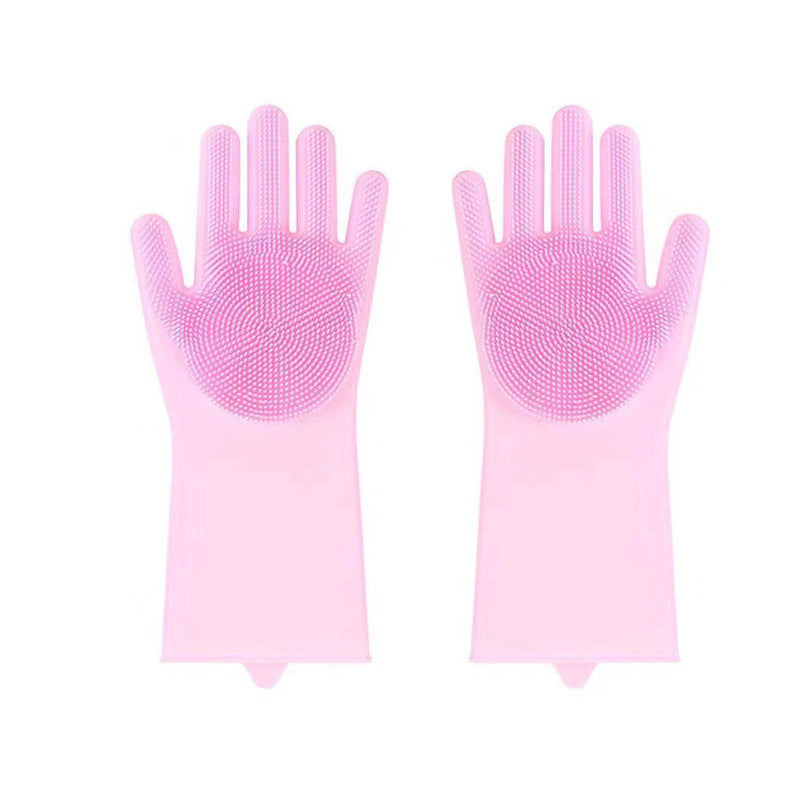Silicone Pet Bathing Gloves Scrub Brush